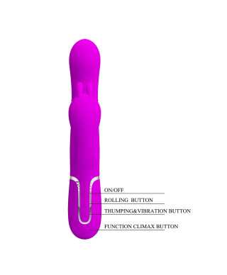 PRETTY LOVE - Cammy Purple Twinkled Tenderness 7 thumping functions 7 vibration functions 4 rolling functions