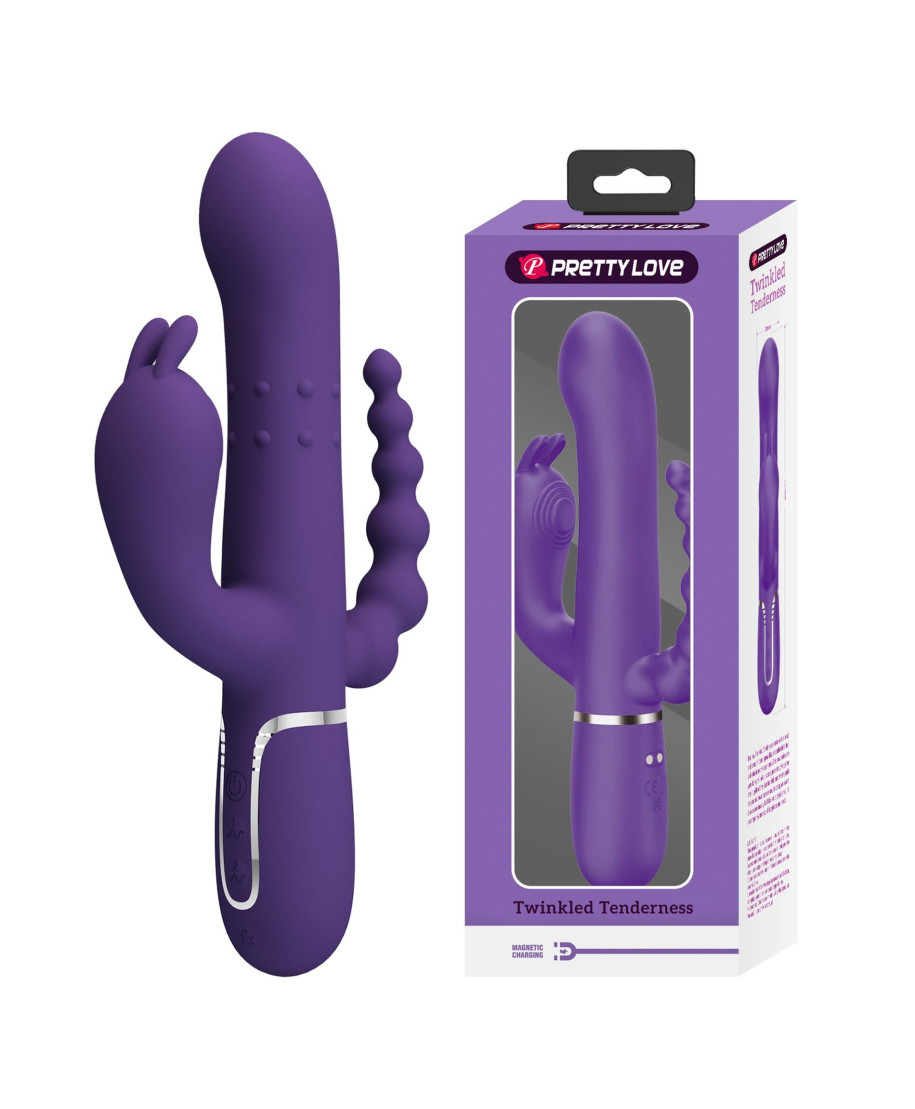 PRETTY LOVE - Cammy Dark Purple Twinkled Tenderness 7 thumping functions 7 vibration functions 4 rolling functions