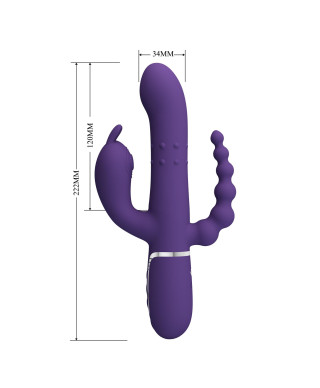 PRETTY LOVE - Cammy Dark Purple Twinkled Tenderness 7 thumping functions 7 vibration functions 4 rolling functions