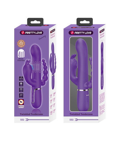 PRETTY LOVE - Cammy Dark Purple Twinkled Tenderness 7 thumping functions 7 vibration functions 4 rolling functions