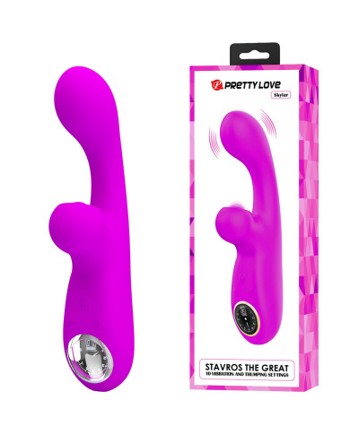 PRETTY LOVE - Skylar Purple 10 vibration functions 9 speed levels 10 thumping functions