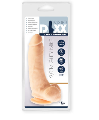 Grube żylaste cieliste dildo z przyssawką 23 cm