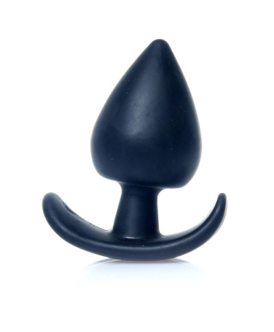 Gładka czarna zatyczka analna korek sex plug 8cm