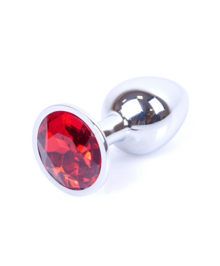 Metalowy korek analny stalowy plug kryształ 7cm