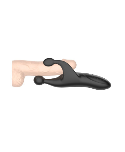 Tapping and vibrating penis stimulator