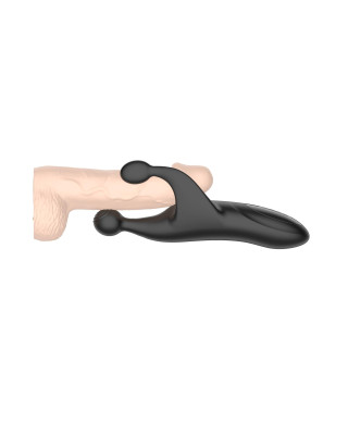 Tapping and vibrating penis stimulator