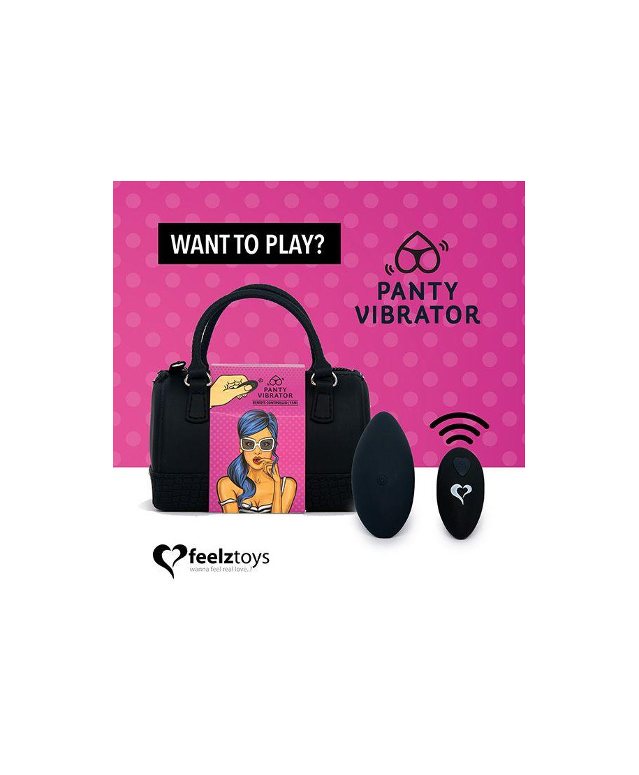 FeelzToys - Panty Vibe Op afstand bedienbare vibrator Zwart