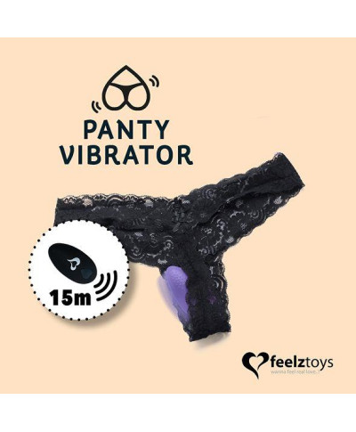 FeelzToys - Panty Vibe Op afstand bedienbare vibrator Zwart
