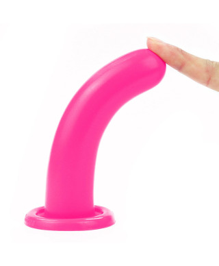 Silikonowe dildo do strap-ona sex analny różowe