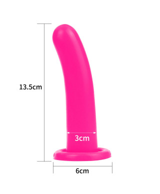 Silikonowe dildo do strap-ona sex analny różowe