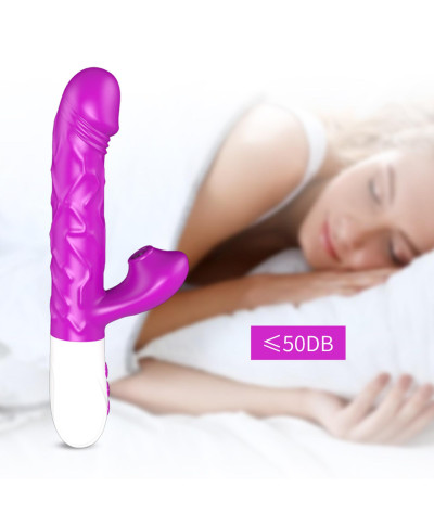 Wibrator króliczek posuw podgrzewanie 7trybów 23cm