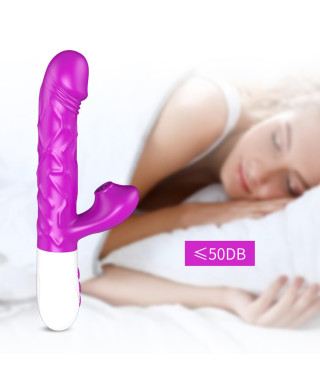 Wibrator króliczek posuw podgrzewanie 7trybów 23cm