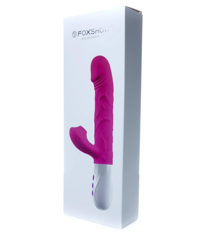 Wibrator króliczek posuw podgrzewanie 7trybów 23cm