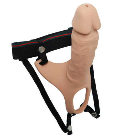 Proteza strap-on pusta przedłużająca penisa 24cm