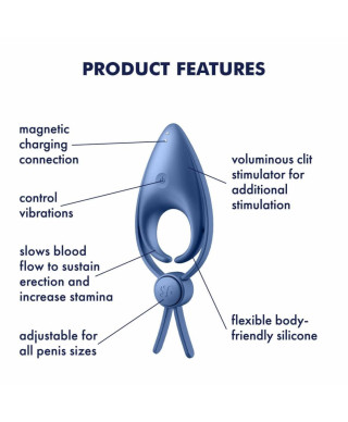 Wibrujący pierścień na penisa Satisayer Sniper