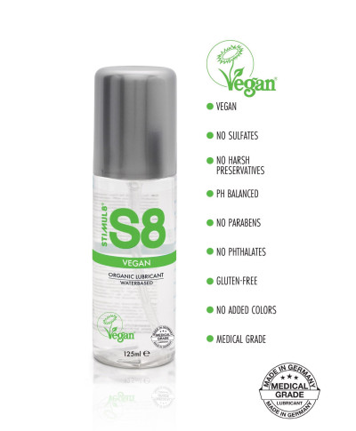 S8 WB Vegan Lube 125ml Natural