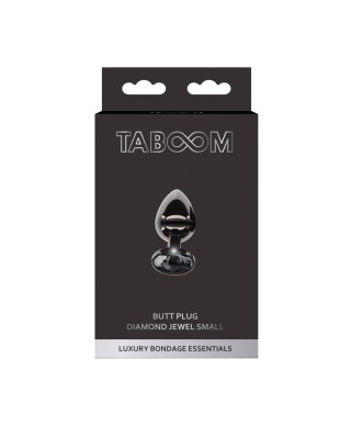 Butt Plug With Diamond Jewel S Black