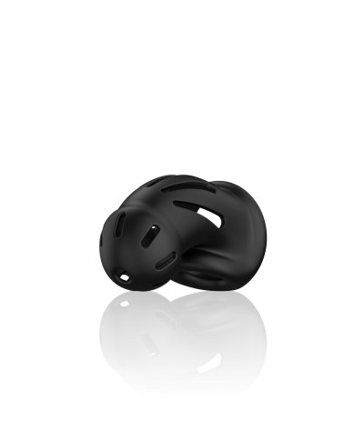 Model 27 - Ultra Soft Silicone Chastity Cage - Black