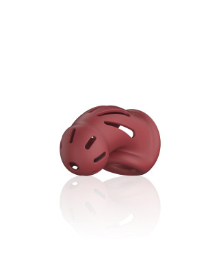 Model 28 - Ultra Soft Silicone Chastity Cage - Red