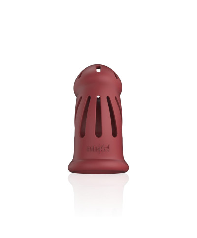 Model 28 - Ultra Soft Silicone Chastity Cage - Red