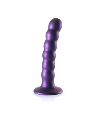 Beaded Silicone G-Spot Dildo - 5 13 cm