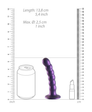 Beaded Silicone G-Spot Dildo - 5 13 cm