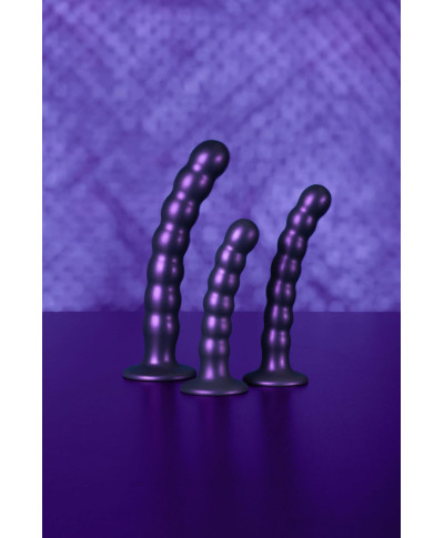 Beaded Silicone G-Spot Dildo - 5 13 cm