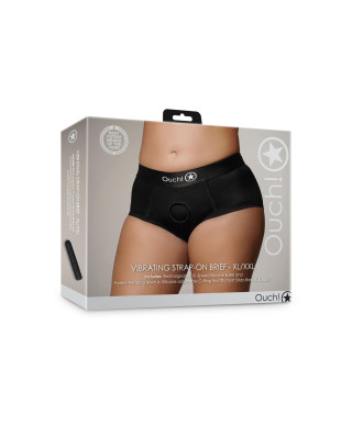 Vibrating Strap-on Brief - XLXXL