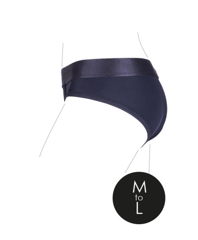 Vibrating Strap-on High-cut Brief - ML