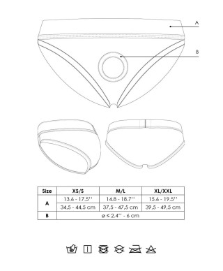 Vibrating Strap-on High-cut Brief - ML