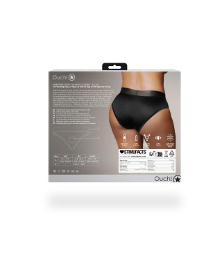 Vibrating Strap-on High-cut Brief - XLXXL