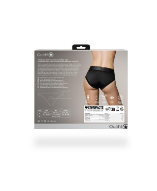 Vibrating Strap-on High-cut Brief - XSS