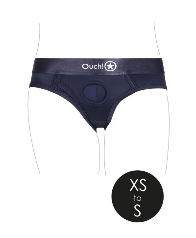 Vibrating Strap-on High-cut Brief - XSS