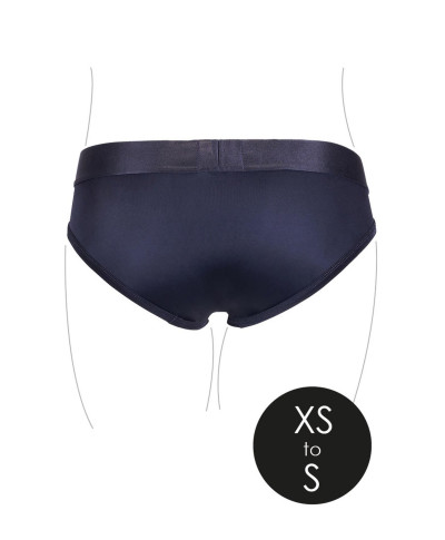 Vibrating Strap-on High-cut Brief - XSS