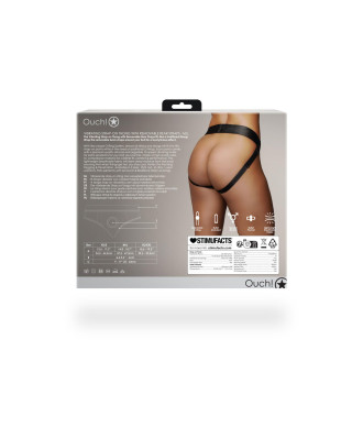 Vibrating Strap-on Thong with Removable Rear Straps - ML