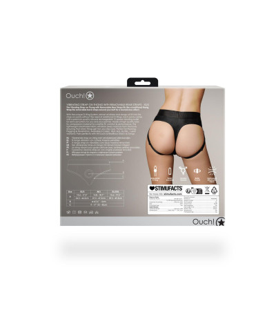 Vibrating Strap-on Thong with Removable Rear Straps - XSS