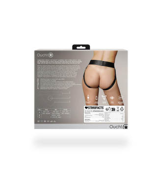 Vibrating Strap-on Panty Harness with Open Back - XSS