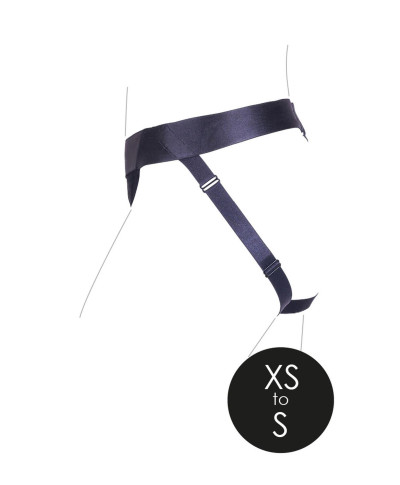 Vibrating Strap-on Panty Harness with Open Back - XSS