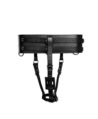 Belt with Vibrator Holder - Black