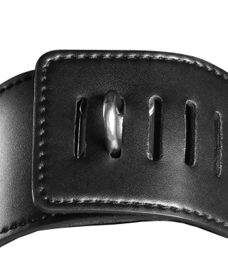 Head Harness with Zip-up Mouth and Lock - Black
