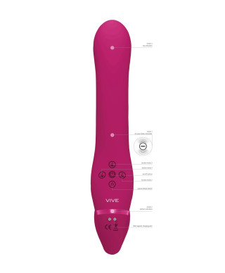 Ai - Dual Vibrating Air Wave Tickler Strapless Strapon