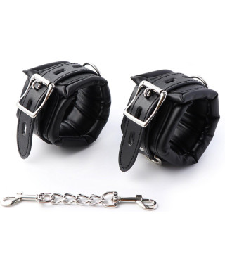 Fetish Fever - Cuffs with chain - Black