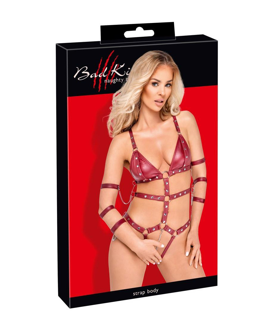 Bad Kitty Strap Body red M