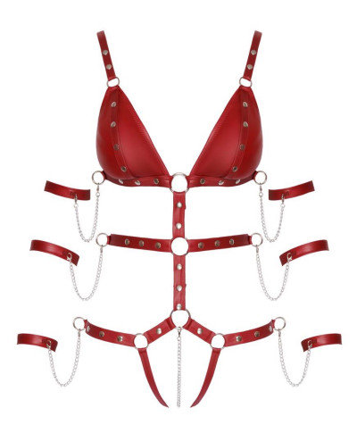 Bad Kitty Strap Body red M