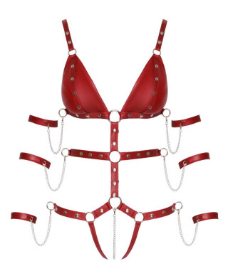 Bad Kitty Strap Body red M