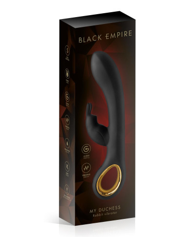 RABBIT MY DUCHESS BLACK EMPIRE VIBRATOR