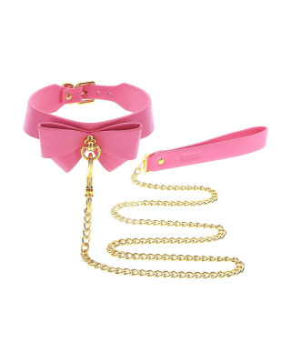 Collar and Leash Pink