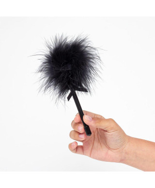 MINI BLACK FEATHER TICKLER