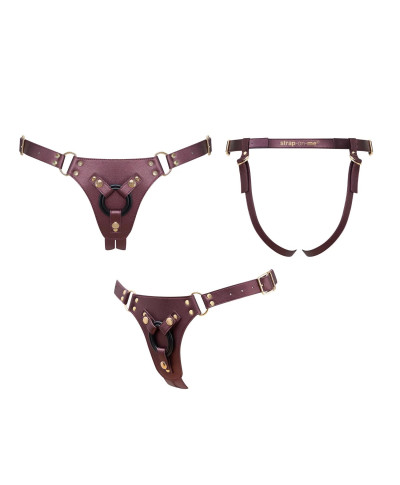 HARNESS SIMILI GENEROUS - ONE SIZE - AUBERGINE