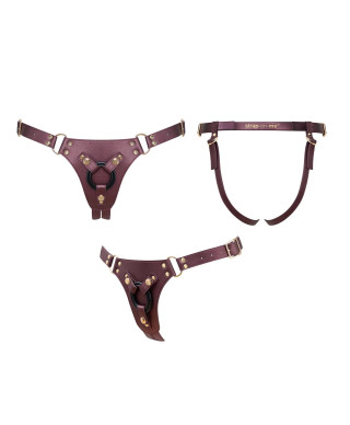 HARNESS SIMILI GENEROUS - ONE SIZE - AUBERGINE